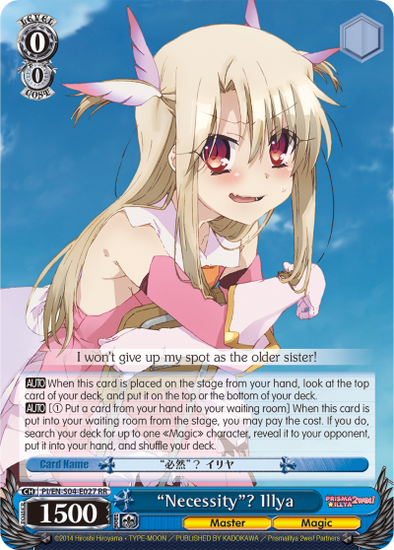 "Necessity"? Illya - PI/EN-S04-E027 - Double Rare available at 401 Games Canada