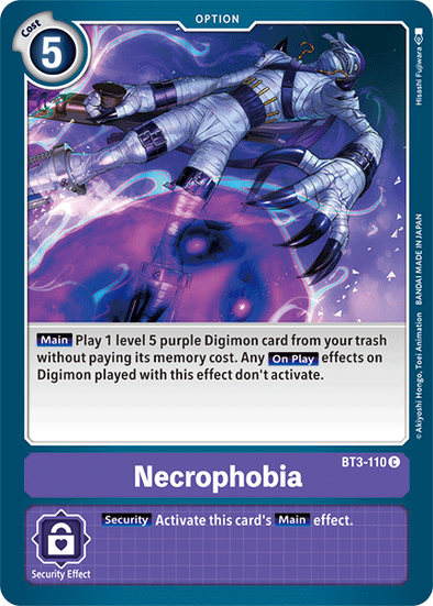 Necrophobia - BT3-110 - Common available at 401 Games Canada