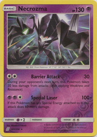 Necrozma - 101/236 - Rare - Reverse Holo available at 401 Games Canada