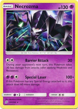 Necrozma - 101/236 - Shattered Holo Rare - Theme Deck Exclusive available at 401 Games Canada