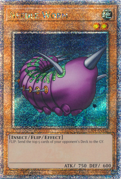 Needle Worm - RA04-EN112 - Quarter Century Secret Rare - 1st Edition
