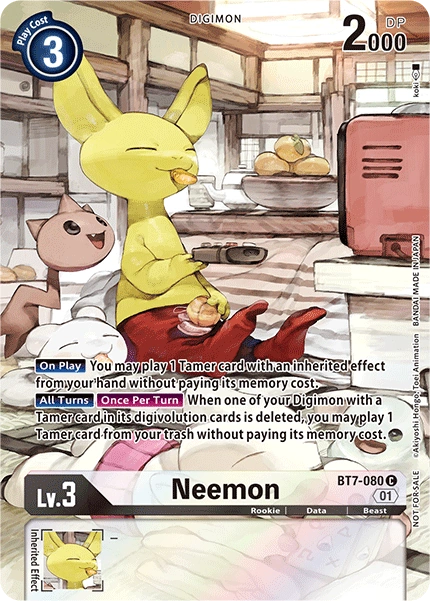 Neemon (2nd Anniversary Frontier Card) - BT7-080 - Common available at 401 Games Canada