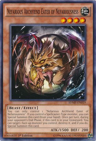 Nefarious Archfiend Eater of Nefariousness - SDMP-EN019 - Common - 1st Edition available at 401 Games Canada