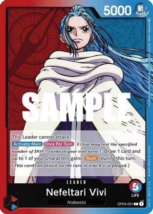 Nefeltari Vivi - OP04-001 - Leader available at 401 Games Canada