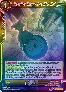 Negative Energy One-Star Ball - BT10-119 - Common (FOIL) available at 401 Games Canada