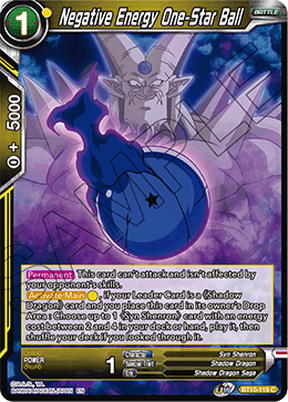 Negative Energy One-Star Ball - BT10-119 - Common (Reprint) available at 401 Games Canada