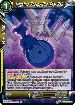 Negative Energy One-Star Ball - BT10-119 - Common available at 401 Games Canada