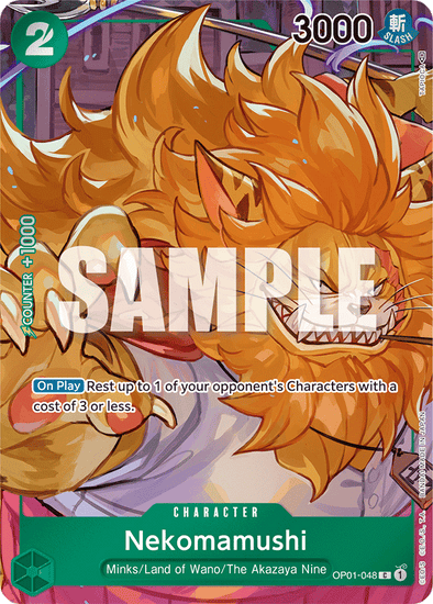 Nekomamushi (Box Topper) - OP01-048 - Common available at 401 Games Canada