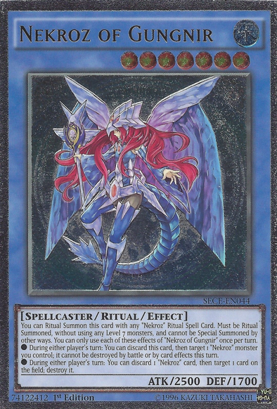 Nekroz of Gungnir - SECE-EN044 - Ultimate Rare - 1st Edition available at 401 Games Canada