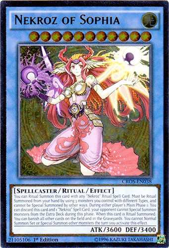 Nekroz of Sophia - CROS-EN038 - Ultimate Rare - 1st Edition available at 401 Games Canada