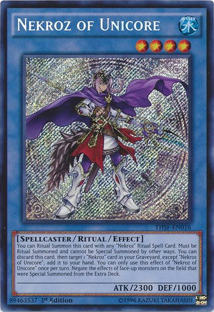 Nekroz of Unicore - THSF-EN016 - Secret Rare - 1st Edition available at 401 Games Canada