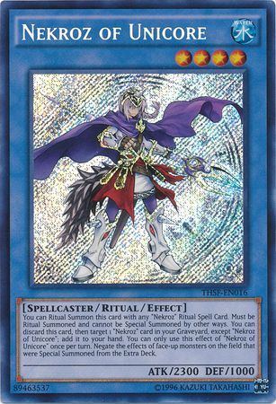 Nekroz of Unicore - THSF-EN016 - Secret Rare - Unlimited available at 401 Games Canada