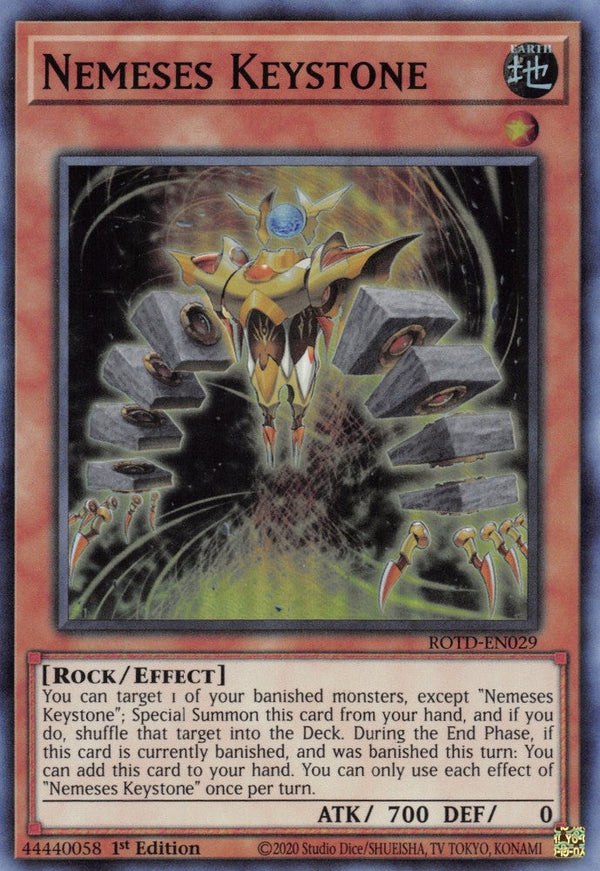 Nemeses Keystone - ROTD-EN029 - Super Rare - 1st Edition available at 401 Games Canada