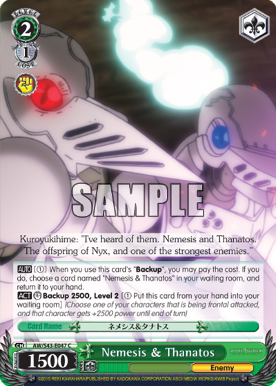 Nemesis & Thanatos - AW/S43-E047 - Common available at 401 Games Canada