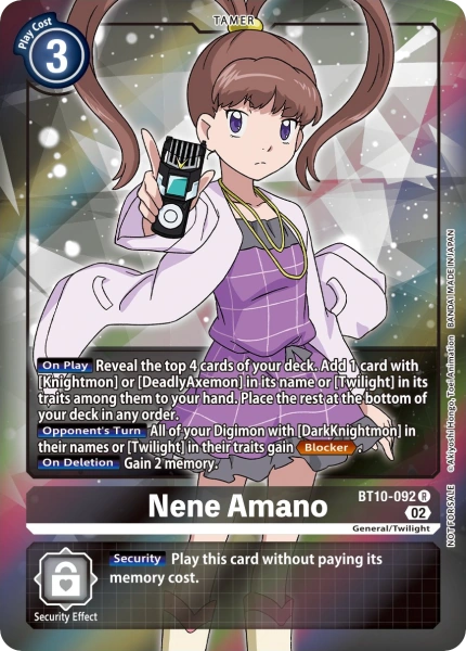 Nene Amano (Box Topper) - BT10-092 - Rare available at 401 Games Canada