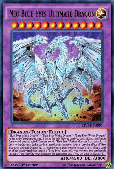 Neo Blue-Eyes Ultimate Dragon - MVP1-EN001 - Ultra Rare - 1st Edition available at 401 Games Canada