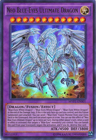 Neo Blue-Eyes Ultimate Dragon - MVP1-EN001 - Ultra Rare - Unlimited available at 401 Games Canada