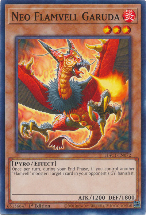Neo Flamvell Garuda - HAC1-EN072 - Common available at 401 Games Canada