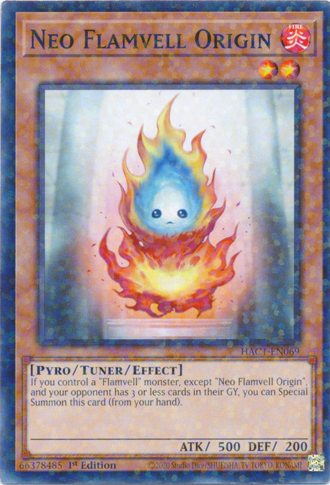 Neo Flamvell Origin - HAC1-EN069 - Duel Terminal Normal Parallel Rare available at 401 Games Canada