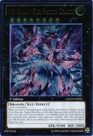 Neo Galaxy-Eyes Photon Dragon - GAOV-EN041 - Ultimate Rare - 1st Edition available at 401 Games Canada