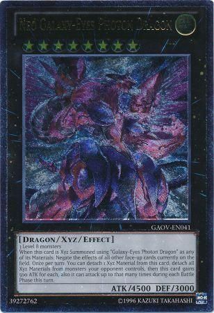 Neo Galaxy-Eyes Photon Dragon - GAOV-EN041 - Ultimate Rare - Unlimited available at 401 Games Canada