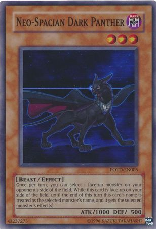 Neo-Spacian Dark Panther - POTD-EN005 - Super Rare - Unlimited available at 401 Games Canada