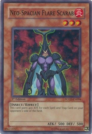 Neo-Spacian Flare Scarab - POTD-EN004 - Super Rare - 1st Edition available at 401 Games Canada