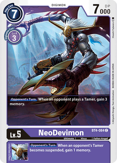 NeoDevimon - BT4-084 - Common available at 401 Games Canada