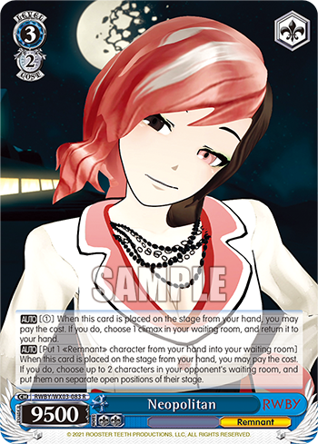 Neopolitan - RWBY/WX03-083 - Rare available at 401 Games Canada