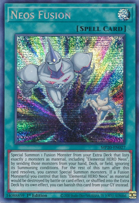 Neos Fusion - MP20-EN027 - Prismatic Secret Rare - 1st Edition available at 401 Games Canada