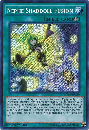 Nephe Shaddoll Fusion - MP15-EN230 - Secret Rare - 1st Edition available at 401 Games Canada