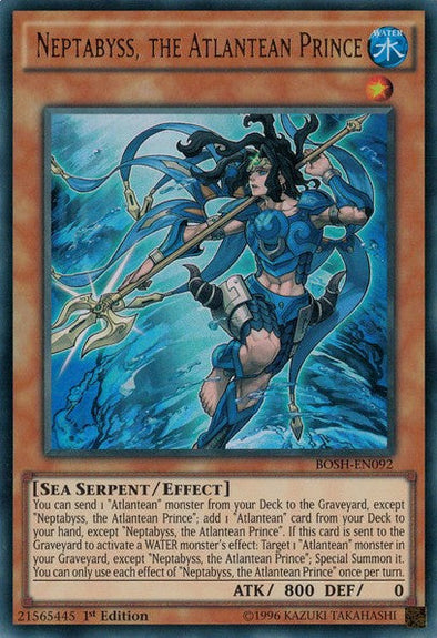 Neptabyss, the Atlantean Prince - BOSH-EN092 - Ultra Rare - 1st Edition available at 401 Games Canada