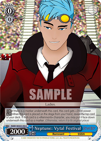 Neptune: Vytal Festival - RWBY/WX03-E092 - Common available at 401 Games Canada