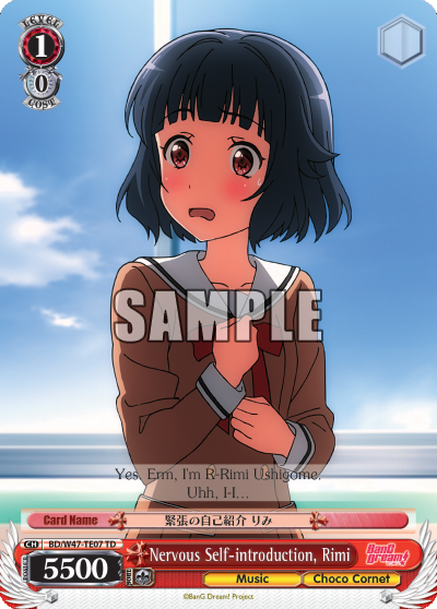 Nervous Self-introduction, Rimi - BD/W47-TE07 - Trial Deck available at 401 Games Canada