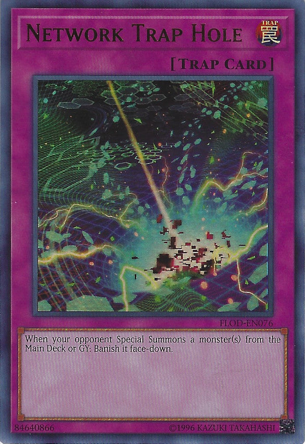 Network Trap Hole - FLOD-EN076 - Ultra Rare - Unlimited available at 401 Games Canada