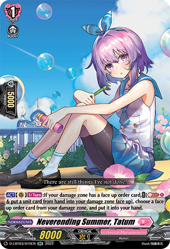 Neverending Summer, Tatum - D-LBT03/019 - Double Rare available at 401 Games Canada