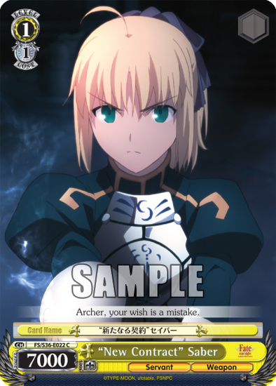 "New Contract" Saber - FS/S36-E022 - Common available at 401 Games Canada