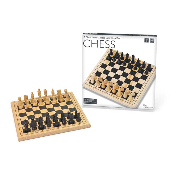 New Entertainment - Wooden Chess available at 401 Games Canada