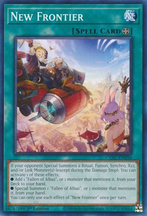 New Frontier - CYAC-EN054 - Common - 1st Edition available at 401 Games Canada