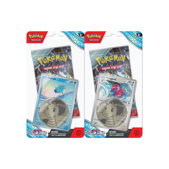 Pokemon - Scarlet and Violet - Stellar Crown - Checklane Blister - Bundle of 2