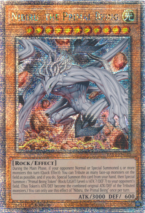 Nibiru, the Primal Being (New Art) - RA04-EN030 - Quarter Century Secret Rare - 1st Edition