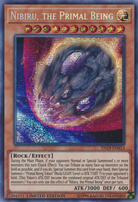 Nibiru, the Primal Being - TN19-EN013 - Prismatic Secret Rare - Limited Edition available at 401 Games Canada