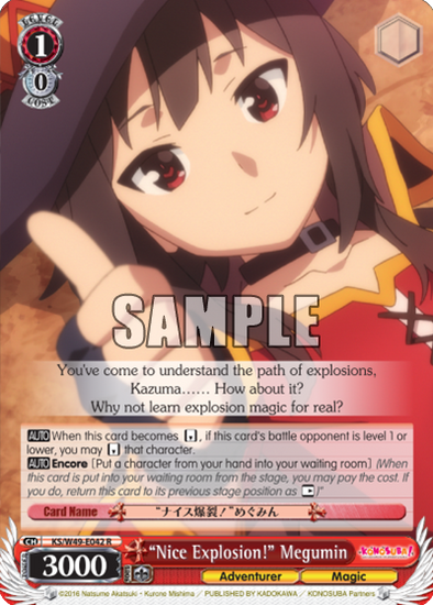 "Nice Explosion!" Megumin - KS/W49-E042 - Rare available at 401 Games Canada