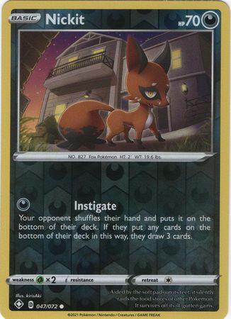 nickit pokemon card 401 Games Canada - Nickit - 047/072