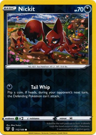 Nickit - 112/189 - Common - Reverse Holo available at 401 Games Canada