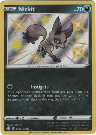 Nickit - SV081/SV122 - Shiny Rare available at 401 Games Canada