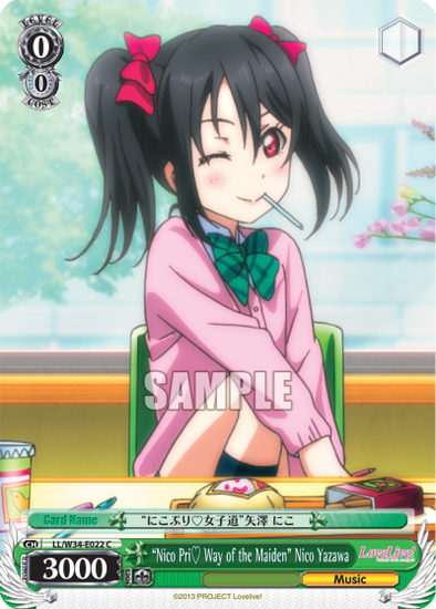 "Nico Pri Way of the Maiden" Nico Yazawa - LL/W34-E022 - Common available at 401 Games Canada