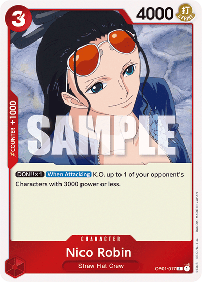 Nico Robin - OP01-017 - Rare available at 401 Games Canada