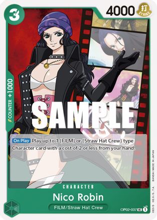 Nico Robin - OP02-037 - Uncommon available at 401 Games Canada