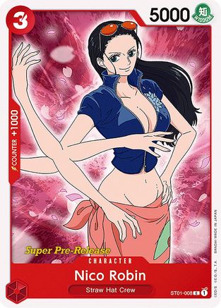 Nico Robin (Super Pre-Release) - ST01-008 - Common available at 401 Games Canada